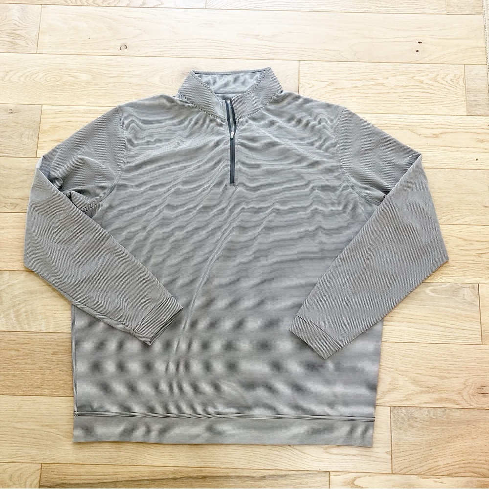Peter Millar Striped black and white Pullover